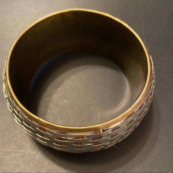 Chunky Braided Tricolour Bracelet  - Picture 2 of 8